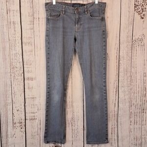 PATAGONIA 28 Women's Slim Fit Jeans Low Rise Straight Long Medium Wash Faded